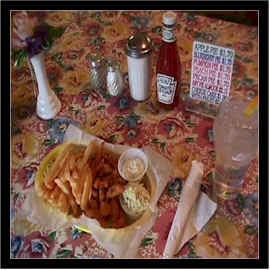 Fried Clams, Fries & Cole Slaw