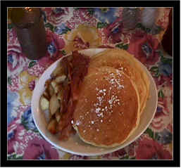 Pancakes, Bacon, & Potatoes